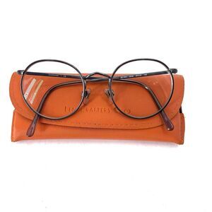 Lens Crafters EC1001 Phantos Round Eye Glasses & Case FRAMES ONLY 49-20-145